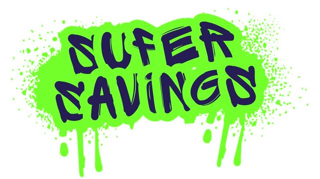 Super Savings promotional business Video in mp4 format