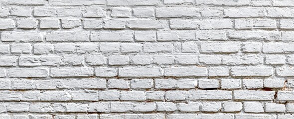 Obraz premium Whitewashed brick wall texture (12)