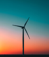 Obraz premium Sunset Windmill