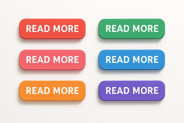 Fototapeta premium Set of colorful buttons and arrows for web design, AI Generation