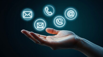 Contact us communication methods email phone support digital marketing customer service help line information 100