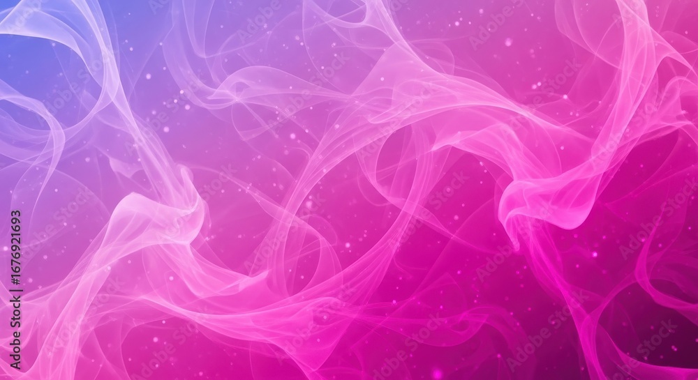 Poster dreamy gradient wave background with sparkling particles and smooth transitions