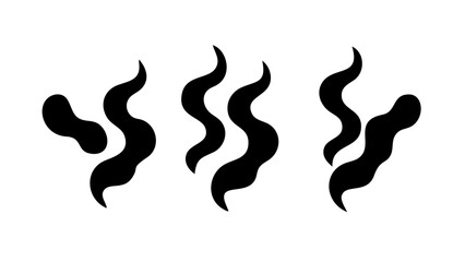 Abstract Black Swirl shape