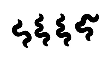 Abstract Black Swirl pattern