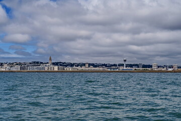 Fototapeta premium La ville du Havre vue de la mer. Le Havre, Normandie. France.