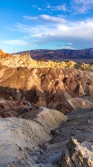 Colorful landscape of canyons and mountains