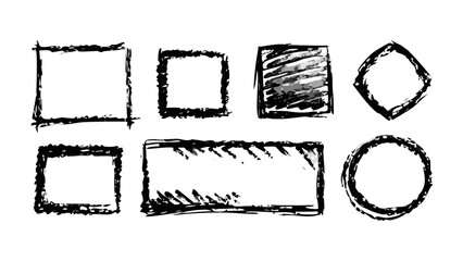 Hand Drawn Chalky Geometric Shapes texture