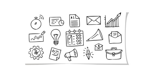 Hand drawn corner graphic sketch line