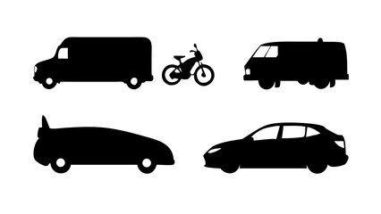 Minimalist Black Silhouette of a Horse animal © BOY