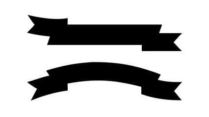 Minimalist black silhouette of a running person athlete