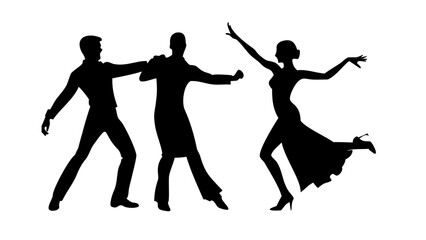 Silhouette of a person holding a microphone singing