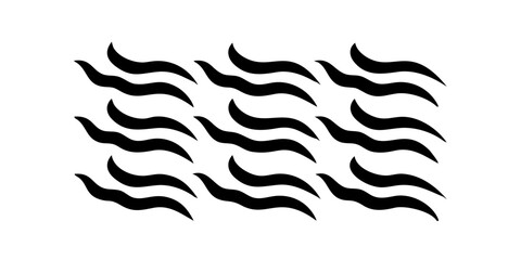 Swirling Black Smoke Wisps abstract