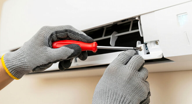 Servicing an Air Conditioner Unit