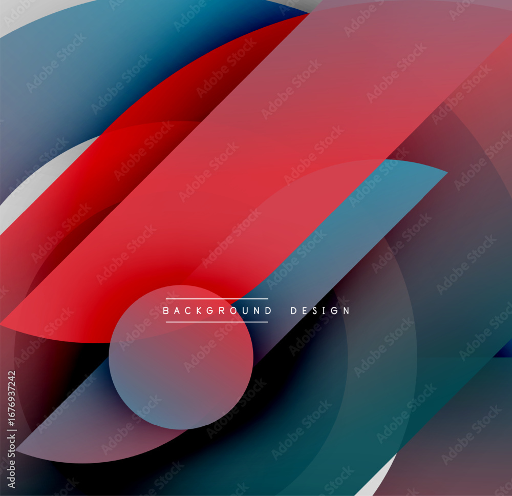Aufkleber abstract layers, vibrant colors, dynamic composition. modern design elements create visual interest,