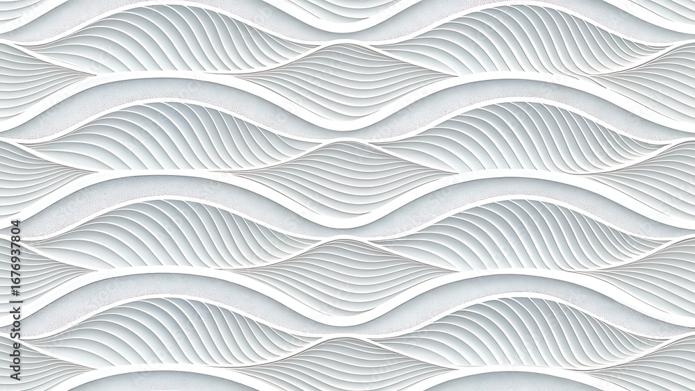 Poster elegant white wave pattern seamless texture modern and stylish backdrop perfect for web design and c