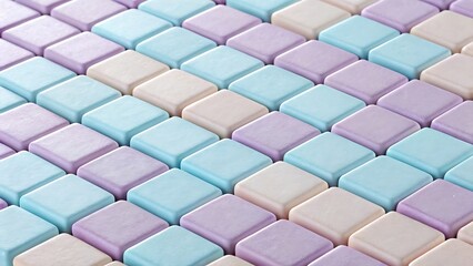 Pastel Candy Tiles Seamless Pattern Sweet and Colorful Design Background for Packaging Product Mockups or Creative Projects Ideal for Food Themed Designs