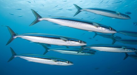 Fototapeta premium School of Fish in the Ocean.