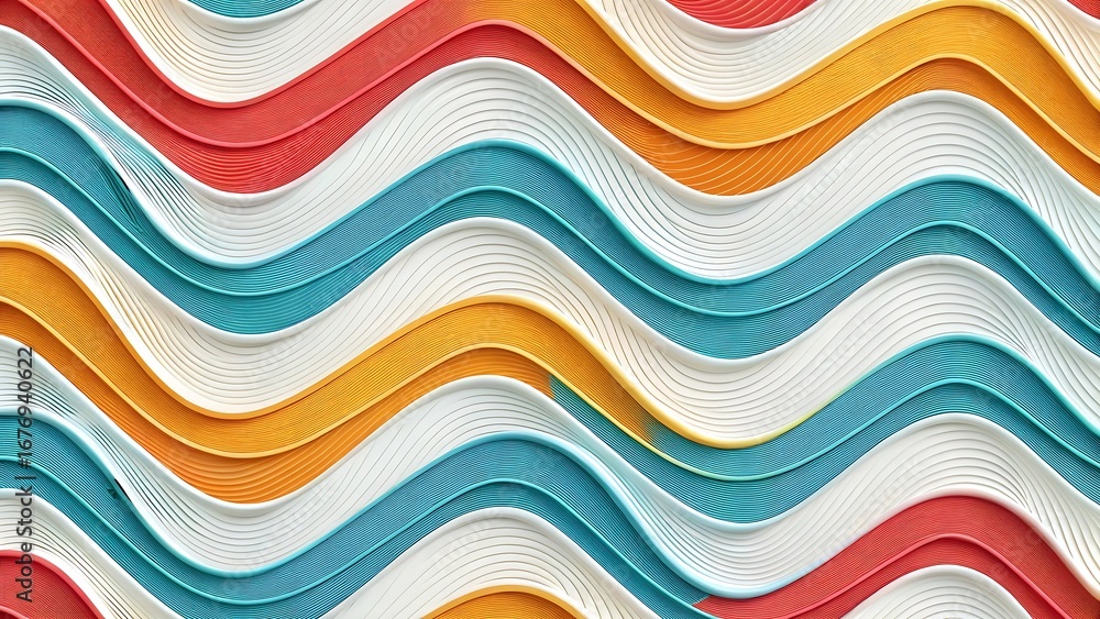 Poster vibrant colorful abstract wave pattern for modern art and creative background designs with smooth te