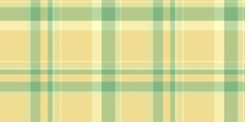 Traditional seamless pattern check, layer plaid background vector. French tartan textile texture fabric in yellow and light colors.