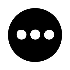 Icon vectors three dots symbol design