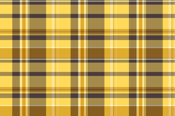 Classic plaid pattern in warm gold, brown, and gray tones. Seamless texture suitable for backgrounds, textiles, and designs evoking tradition, comfort and autumn vibes.