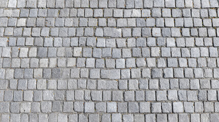 Clean light cobblestone tile texture with subtle tonal variation used in high-end product scenes and studio render environments