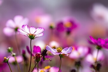 Pink Meadow Flowers