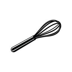 Whisk: Line art of simple cooking equipment