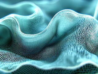 Teal Mesh Textured Background (Tech Texture & Textile Design)