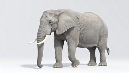 Obraz premium elephant isolated on white