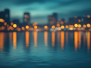 Teal and Orange City Night Bokeh Background (Urban Life & Travel Marketing)