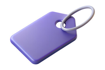 3D render of floating discount tag for online shopping or ecommerce concept.