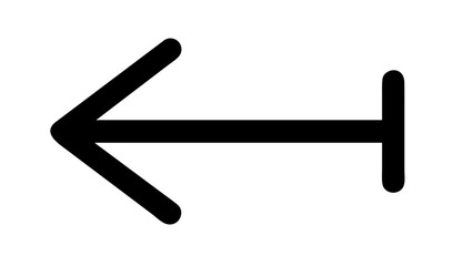 Simple Back Arrow Symbol navigation direction