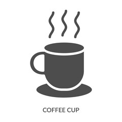 Coffee Cup Icon Line Style. Design Vector Illustration