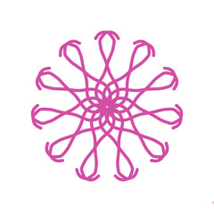 abstract pink flower