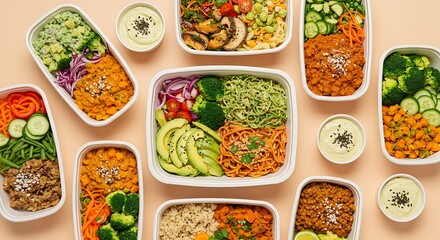 Fresh healthy meal prep bowls for busy lifestyles