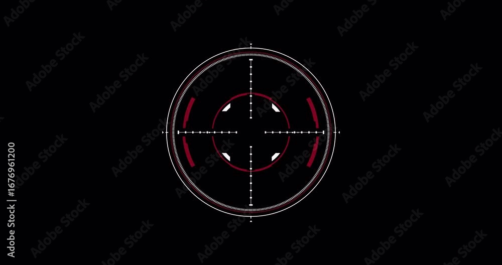 Poster dynamic targeting interface: futuristic hud