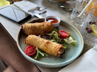 Authentic Arabic Cuisine Iftar Special with Samosas and Dates Happy Ramadan Iftar party