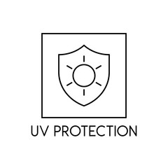 UV Protection Sun Safety Cosmetic Vector