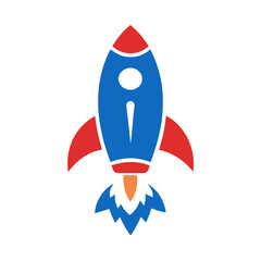 space rocket vector illustration