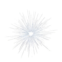 Fototapeta premium Abstract white bursting light explosion with particles isolated on transparent background