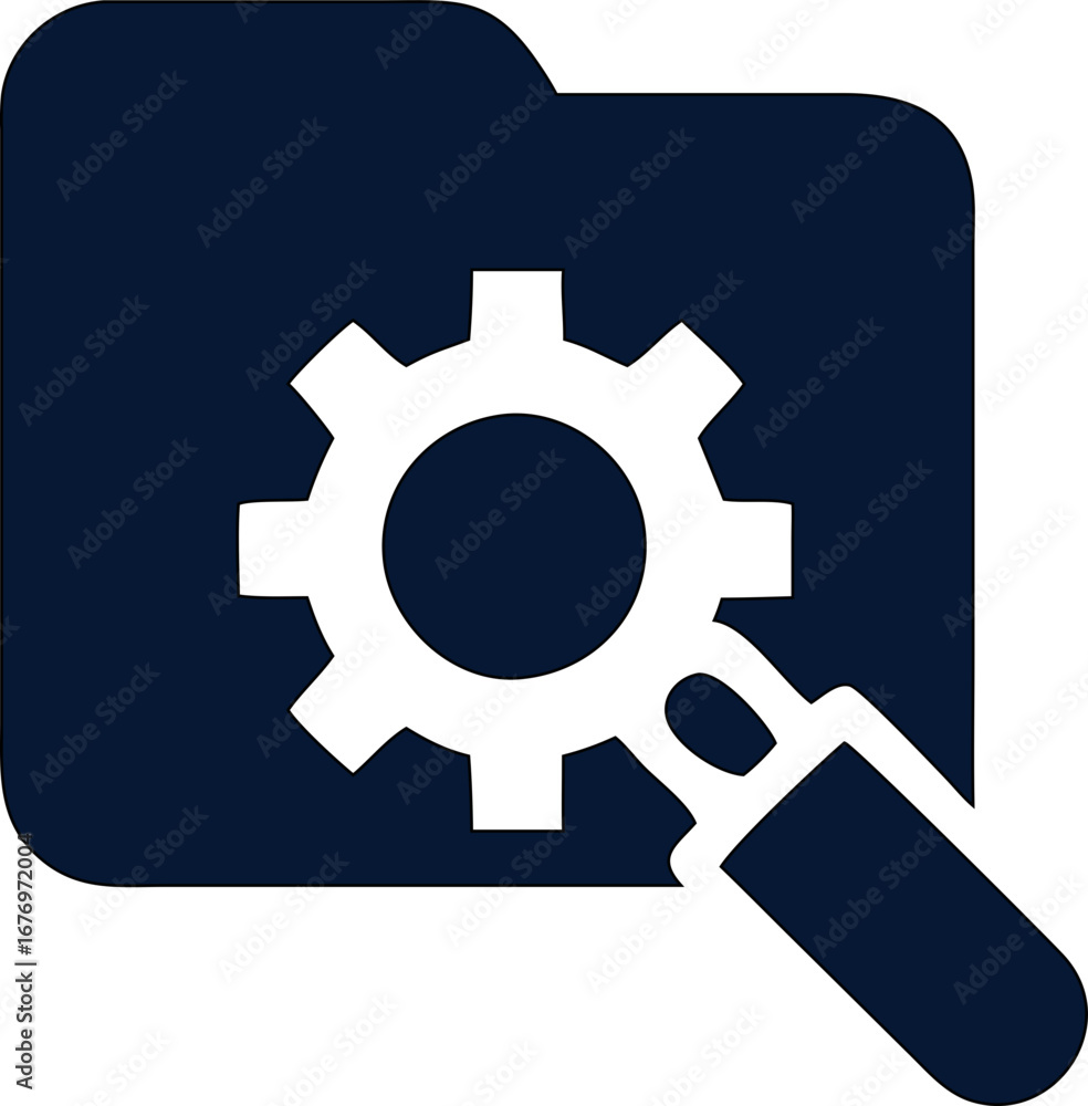 Poster crisp setting gear icon vector for digital configuration, repair tools, and system preferences in ap