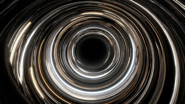 concentric circles of photon rings expanding outward abstract motion graphic illustration concept scene visual for commercial design use high detail quality stock image illustration concept scene - Powered by Adobe