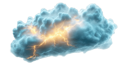 Stormy cloud with lightning
