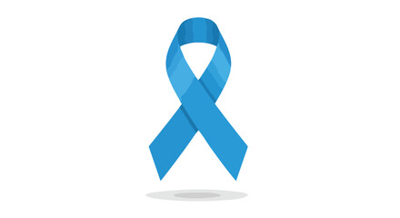Teal Awareness Ribbon: Symbol of Hope and Support for a Brighter Future with Healthcare and Awareness Illustration and Promotion for Cancer