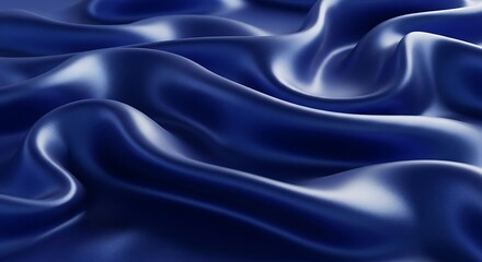 Obraz premium Blue Satin Fabric Texture Background.
