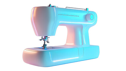 Modern sewing machine, illuminated