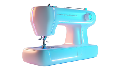 Modern sewing machine, illuminated