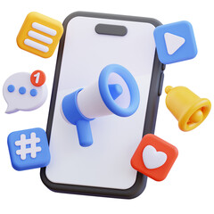 Social media 3d icon
