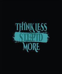 Think Less Typography Design
